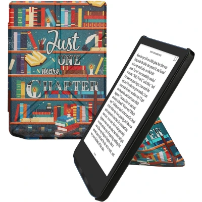 Afbeelding van kwmobile E reader hoesje geschikt voor Pocketbook Verse / Pro Color Vivlio Light HD hoes Ereader flip case met standaard cover van kunstleer In meerkleurig