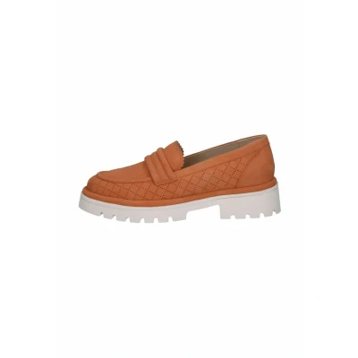 Afbeelding van Caprice Dames 9 24750 42 mocassinzool voor dames, Oranje suède.