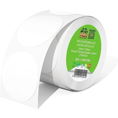 Afbeelding van 750 zelfklevende directe thermische etiketten, 50 mm x mm, hoogwaardige coating, voor Zebra, Munbyn, Rollo, TSC, Toshiba, Citizen, LP2844, labelprinter