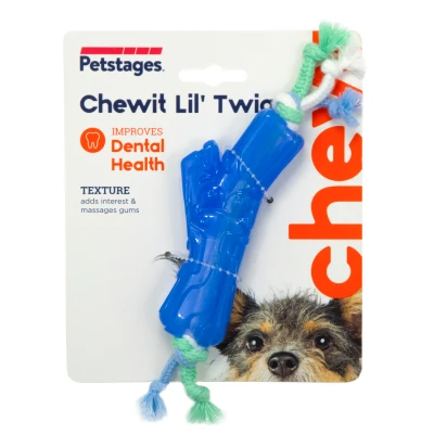 Afbeelding van Petstages Orka Chewit Lil&#039; Twig Hondenspeelgoed 21x4.5x1.5 cm 120 g Mintgroen Blauw