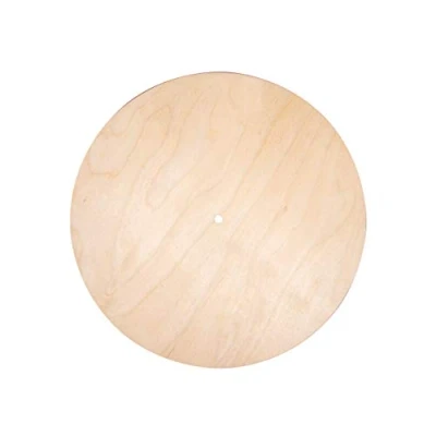 Afbeelding van Rayher Natuurlijk houten schijf, 1 stuk, FSC Mixed Credit, ø 30 cm, dikte 6 mm, boor 7,6 wandklok, decoratie, cadeau, creatieve kunst 69240505