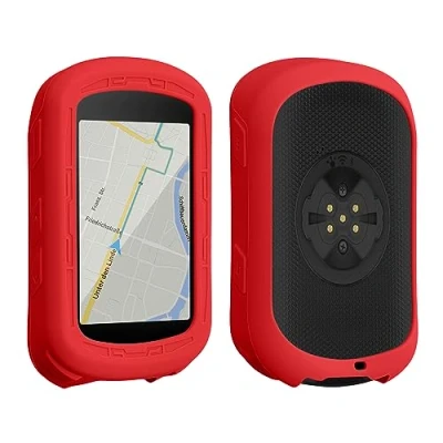 Afbeelding van kwmobile hoes geschikt voor Garmin Edge 840 / 540 Siliconen beschermhoes fietsnavigatie rood