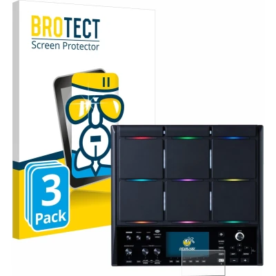 Afbeelding van BROTECT Screenprotector voor Roland SPD SX PRO Folie Beschermfolie Beschermglas transparant (3 Stuks)
