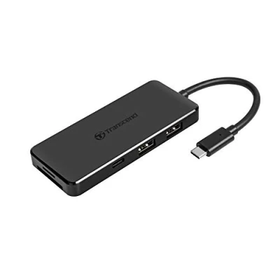 Image de Transcend 6 in 1 USB Type C Hub HUB5C Concentrateur (hub) 2 x 3.1 Gen + (alimentation électrique) de bureau