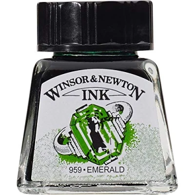 Afbeelding van Winsor &amp; Newton Tekeninkt, 14 ml, 235, groen, Veronese, Serie 1