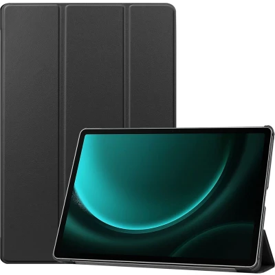 Afbeelding van iMoshion Tablet Hoes Geschikt voor Samsung Galaxy Tab S9 Plus / FE Trifold Bookcase Zwart