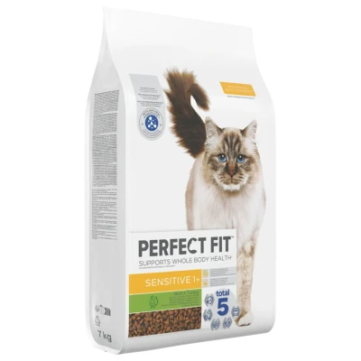 Afbeelding van 2x 7kg Perfect Fit Sensitive 1+ Rijk aan kalkoen Droogvoer voor katten