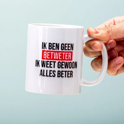 Afbeelding van Ik Ben Geen Betweter Weet Gewoon Alles Beter Mok