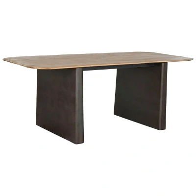 Afbeelding van Eettafel Home ESPRIT Natuurlijk Donkerbruin Spar 200 x 90 75 cm