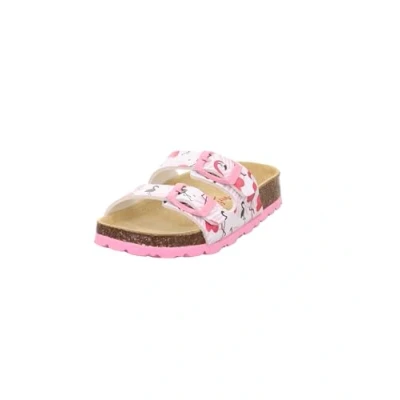 Afbeelding van Superfit Pantoffels voor kinderen, Maat: 27, Weiß/pink Hoogwaardig imitatieleer