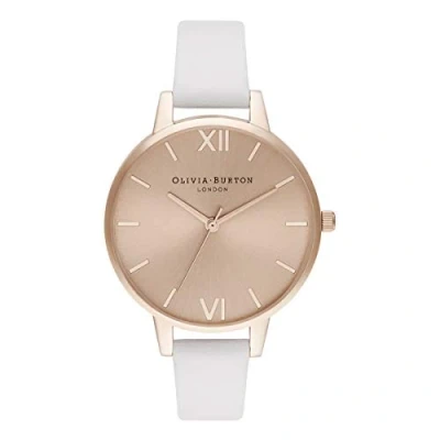 Afbeelding van Olivia Burton Sunday Blush Dameshorloge OB16DE08 Lederen horlogeband 34 MM