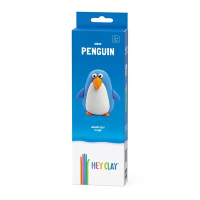 Afbeelding van Hey Clay Boetseerklei Vogels 1 figuur Pinguïn