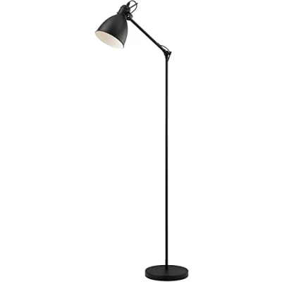 Afbeelding van Landelijke Eglo Vloerlamp Priddy Zwart