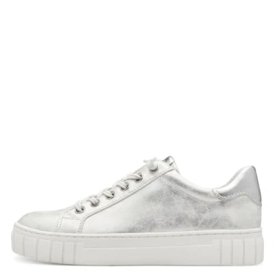 Afbeelding van Marco Tozzi Sneaker Sneakers laag, Dames, Maat: 39, Lt grey met c Kunststof