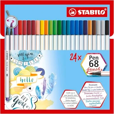 Afbeelding van Set Viltstiften Stabilo Pen 68 brush Doosje