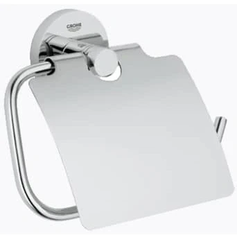 Afbeelding van Grohe Essentials closetrolhouder met klep Chroom
