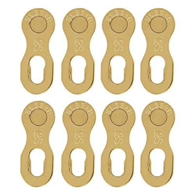 Afbeelding van Fietskettingverbinding, 4 paar fietsen van staal, fiets, 12 versnellingen, ontbrekende ketting, verbindingsonderdelen (goud)