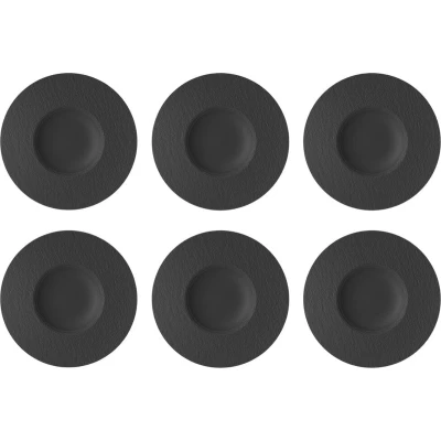 Afbeelding van Villeroy &amp; Boch Manufacture Rock Pastabord 28cm, Set van 6
