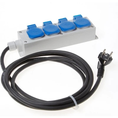 Afbeelding van Hateha Verdeelblok 2p + a 5 delig 3 meter kabel
