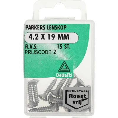 Afbeelding van Parkers lenskop 4,2x19mm rvs 15st Deltafix