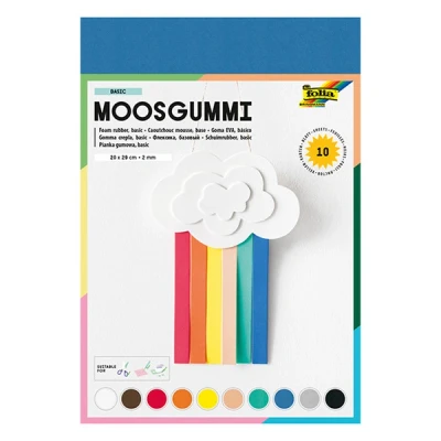 Image de Folia caoutchouc mousse assortiment 20 x 29 cm (10 feuilles)