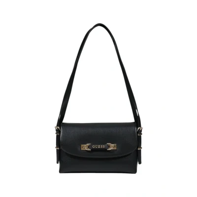 Afbeelding van GUESS Schoudertas Lefia Flap Shoulder Bag Black Zwart