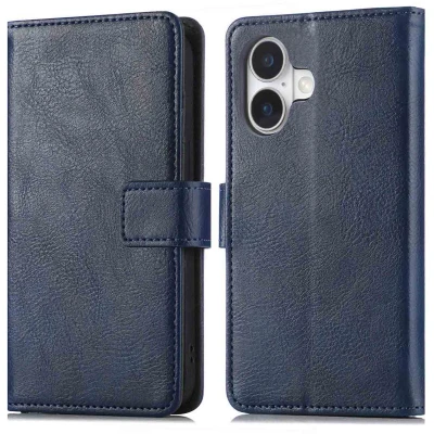 Afbeelding van imoshion Luxe Bookcase voor de Apple iPhone 17 Dark Blue