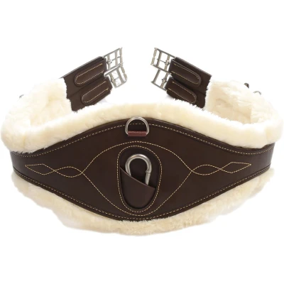 Afbeelding van Kentucky Horsewear singel Anatomische wol / bont bruin 135 cm