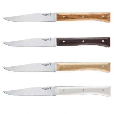 Afbeelding van Opinel Facette Tafelmessenset 11 cm 4 delig Panaché Assorti