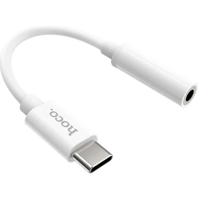 Afbeelding van HOCO LS30 USB C naar 3.5mm Jack Adapter Type Digital Audio Converter Wit