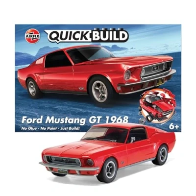 Afbeelding van Airfix J6035 QUICKBUILD Ford Mustang GT 1968 Plastic Modelbouwpakket