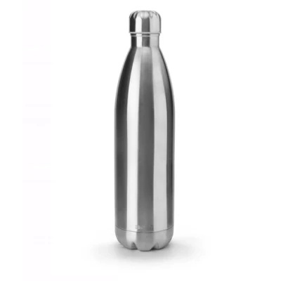 Image de bouteille isotherme inox double paroi satin 1 litre