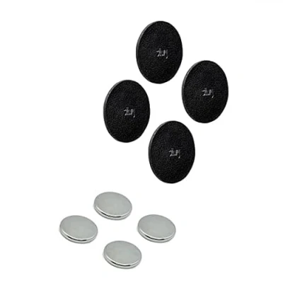 Afbeelding van silwy® Power Bundle bestaande uit 4 sterke magneten met 8 kleefpunten en x 7,5 cm metalen nano gelpads, flexibel inzetbaar, perfect voor thuis, kantoor, camping op