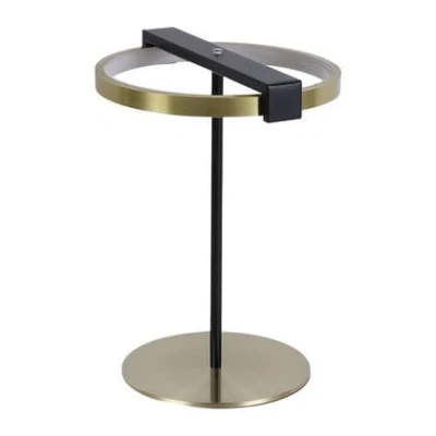 Afbeelding van Aerial LED tafellamp, messing/zwart, staal, silicone
