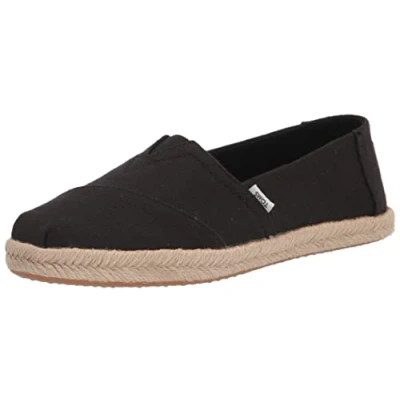 Afbeelding van TOMS Alpargata dames mocassins plat, Total Black