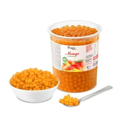 Image de INSPIRE FOOD bubble tea Perles Mangue tea, perle de tapioca pour 100% vegan et sans gluten, colorant artificiel, 1 kg