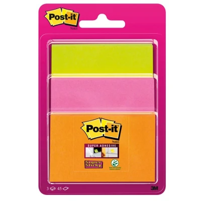 Image de Bloc de 135 feuilles Post it Super adhésive Modèle aléatoire