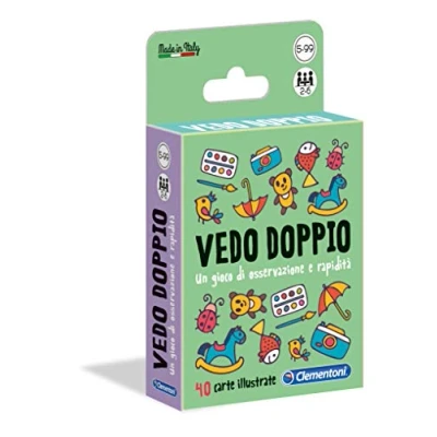 Afbeelding van Clementoni Sapientino Vedo Dual, kaartspel voor kinderen (Italiaanse versie), meerkleurig, 16177, 5 99 jaar