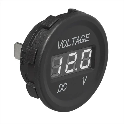 Afbeelding van Pro Plus Voltmeter Digitaal Inbouw 6 t/m 30 Volt Ø 28 mm