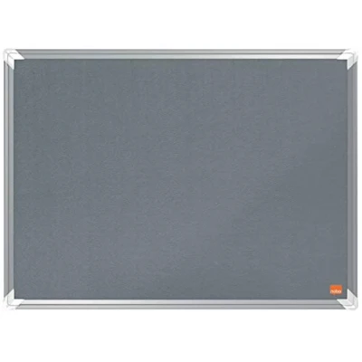 Afbeelding van Nobo Premium Plus Vilten Memobord/Prikbord Whiteboard 600x450mm Grijs Planner
