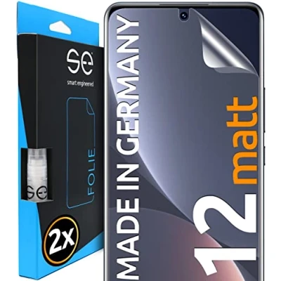 Afbeelding van 2 stuks 3D spiegelschermfolie, compatibel met Xiaomi 12, schermfolie, HD, mat, anti kras, belletjes, beschermfolie, glasbeschermingsfolie