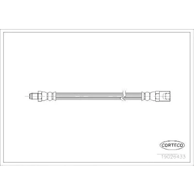 Afbeelding van CORTECO 19026433 Remslang Vooras 470 IVECO: DAILY 3