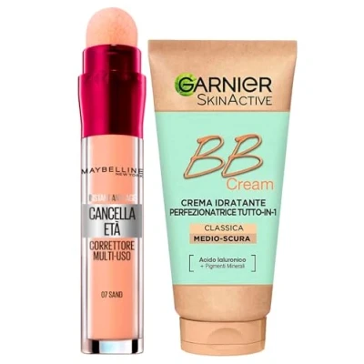 Afbeelding van Garnier Skinactive BB Cream Hydraterende gezichtscrème, perfectioner, alles in 1, SPF25, medium tint, verzorging + verwijdering van leeftijd, correctie, vloeibaar, veelzijdig inzetbaar, kleur 07,