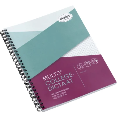 Afbeelding van Multo collegeblok A5 17 rings met ruit 5mm schrijfblok MU 3007320912