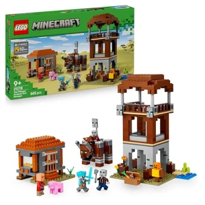 Image de LEGO® Minecraft® 21278 L’avant poste de pillards et le ravageur