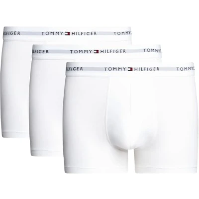 Image de Tommy Hilfiger Lot de 3 boxers pour homme en coton élastique, Blanco (White/White/White), XL