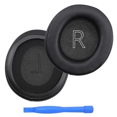 Afbeelding van Vervangende Oorkussens voor Xbox Wireless, Wired, Stereo 20th Anniversary Special Edition Hoofdtelefoon van MMOBIEL Protein PU Koptelefoon Noise Isolation Earpads Zwart