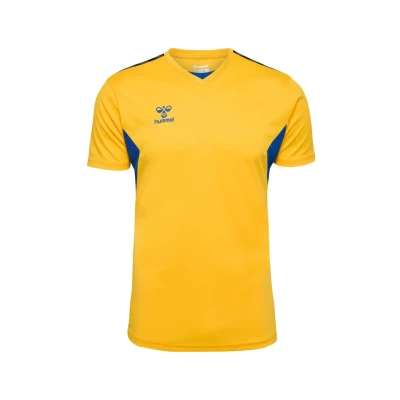 Afbeelding van Hummel Lauthentic Sport Tshirt, Heren, Maat: XXL, Sports yellow true blue