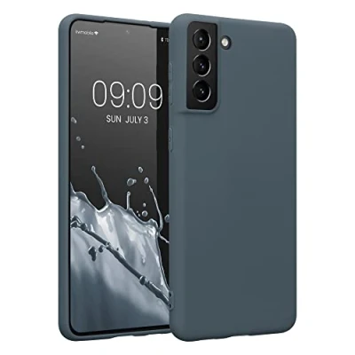 Afbeelding van kwmobile telefoonhoesje geschikt voor Samsung Galaxy S21 Plus Hoesje smartphone Back cover in leisteen