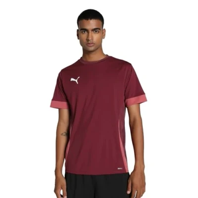 Afbeelding van Puma teamgoal matchday t shirt in de kleur rood.